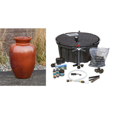 Milano FNT3379 Ceramic Vase Complete Fountain Kit Vase Fountain Blue Thumb